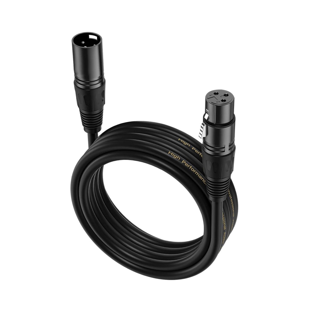 XLR Cable 3 Pins Balanced XLR Microphone Cable Male to Female Suitable for Audio Mixer Speaker Systems Radio Station