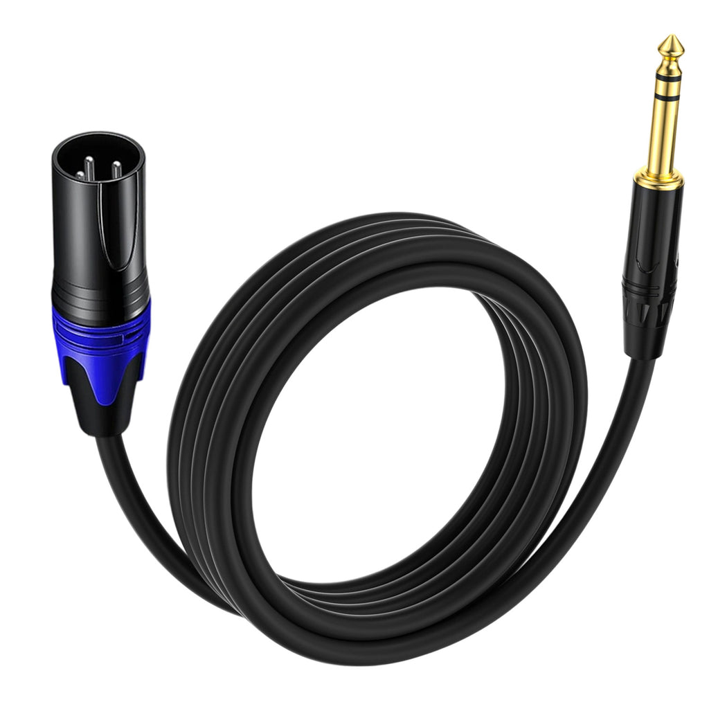 Factory Custom Length XLR Male to 1/4 Inch 6.35mm TRS Male Audio Stereo Mic Cable 6.35mm Male to XLR Balanced Mic Cable