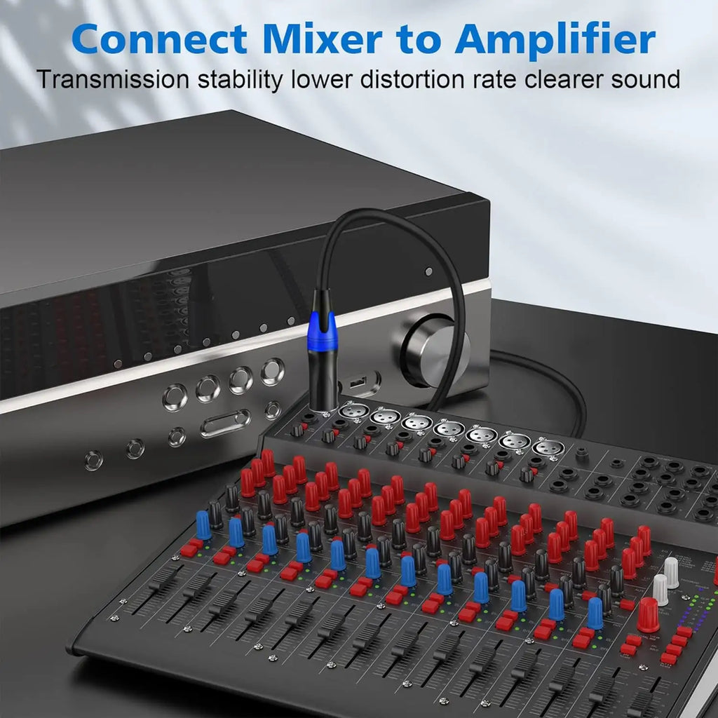 Factory Custom Length XLR Male to 1/4 Inch 6.35mm TRS Male Audio Stereo Mic Cable 6.35mm Male to XLR Balanced Mic Cable