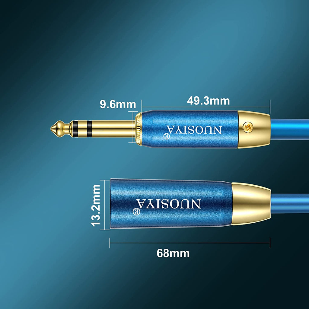 1/4 Inch TRS to XLR Male Cable 6.35mm Balanced Quarter Inch to XLR Microphone Cord Professional Audio Cable for Mixer Amplifier